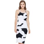 Deathrock Bats Bodycon Cross Back Summer Dress
