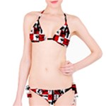 Emo Checker Graffiti Classic Bikini Set