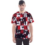 Emo Checker Graffiti Men s Sport Mesh Tee