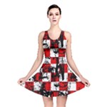 Emo Checker Graffiti Reversible Skater Dress