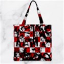 Zipper Grocery Tote Bag 