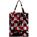 Emo Checker Graffiti Zipper Classic Tote Bag