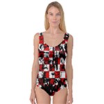 Emo Checker Graffiti Princess Tank Leotard 