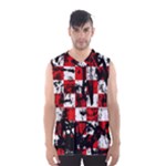 Emo Checker Graffiti Men s Basketball Tank Top