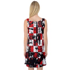 Sleeveless Satin Nightdress Back Sleeveless Satin Nightdress Back