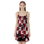 Emo Checker Graffiti Satin Night Slip