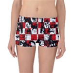 Emo Checker Graffiti Reversible Boyleg Bikini Bottoms
