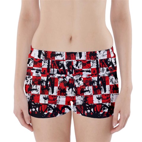 Emo Checker Graffiti Boyleg Bikini Wrap Bottoms from ArtsNow.com