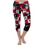 Emo Checker Graffiti Capri Yoga Leggings