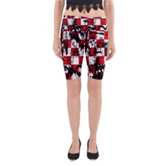 Emo Checker Graffiti Yoga Cropped Leggings from ArtsNow.com
