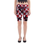 Emo Checker Graffiti Yoga Cropped Leggings