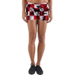 Emo Checker Graffiti Yoga Shorts
