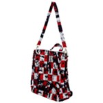 Emo Checker Graffiti Crossbody Backpack