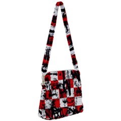 Zipper Messenger Bag 