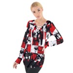 Emo Checker Graffiti Tie Up Tee