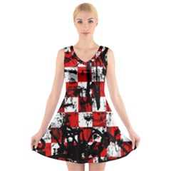 V-Neck Sleeveless Dress 