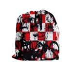 Emo Checker Graffiti Drawstring Pouch (XL)