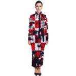 Emo Checker Graffiti Turtleneck Maxi Dress