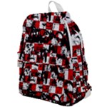 Emo Checker Graffiti Top Flap Backpack