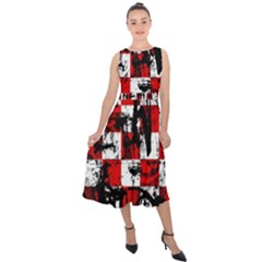 Midi Tie-Back Chiffon Dress 