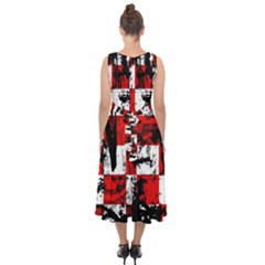 Midi Tie-Back Chiffon Dress 