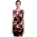 Emo Checker Graffiti Classic Sleeveless Midi Dress
