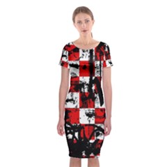 Classic Short Sleeve Midi Dress Front Classic Short Sleeve Midi Dress Front