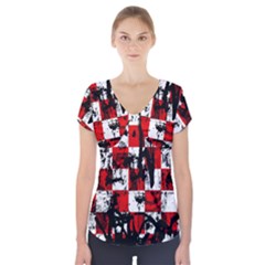 Short Sleeve Front Detail Top 