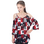 Emo Checker Graffiti Flutter Sleeve Tee 