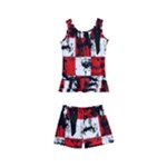 Emo Checker Graffiti Kids  Boyleg Swimsuit