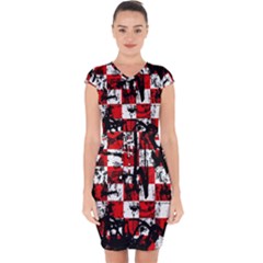 Capsleeve Drawstring Dress  