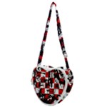 Emo Checker Graffiti Heart Shoulder Bag