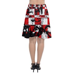 Chiffon Wrap Front Skirt 
