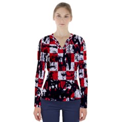 V-Neck Long Sleeve Top 