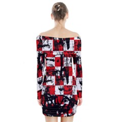 Long Sleeve Off Shoulder Dress 