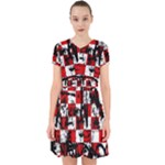 Emo Checker Graffiti Adorable in Chiffon Dress