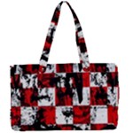 Emo Checker Graffiti Canvas Work Bag