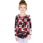 Emo Checker Graffiti Kids  Long Sleeve Tee