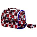 Emo Checker Graffiti Satchel Shoulder Bag