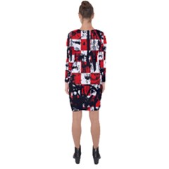 Asymmetric Cut-Out Shift Dress 