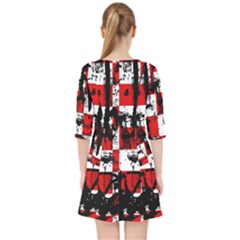 Quarter Sleeve Pocket Dress 
