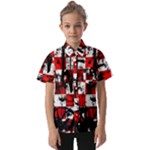 Emo Checker Graffiti Kids  Short Sleeve Shirt