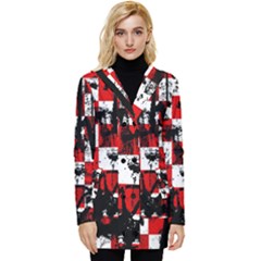 Button Up Hooded Coat  