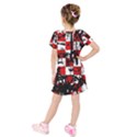 Kids  Short Sleeve Velvet Dress 