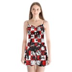 Emo Checker Graffiti Satin Pajamas Set