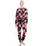 Emo Checker Graffiti Women s Lounge Set