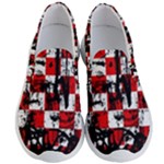 Emo Checker Graffiti Men s Lightweight Slip Ons