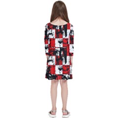 Kids  Quarter Sleeve Skater Dress 