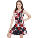 Emo Checker Graffiti Kids  Lightweight Sleeveless Dress