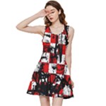 Emo Checker Graffiti Inside Out Racerback Dress